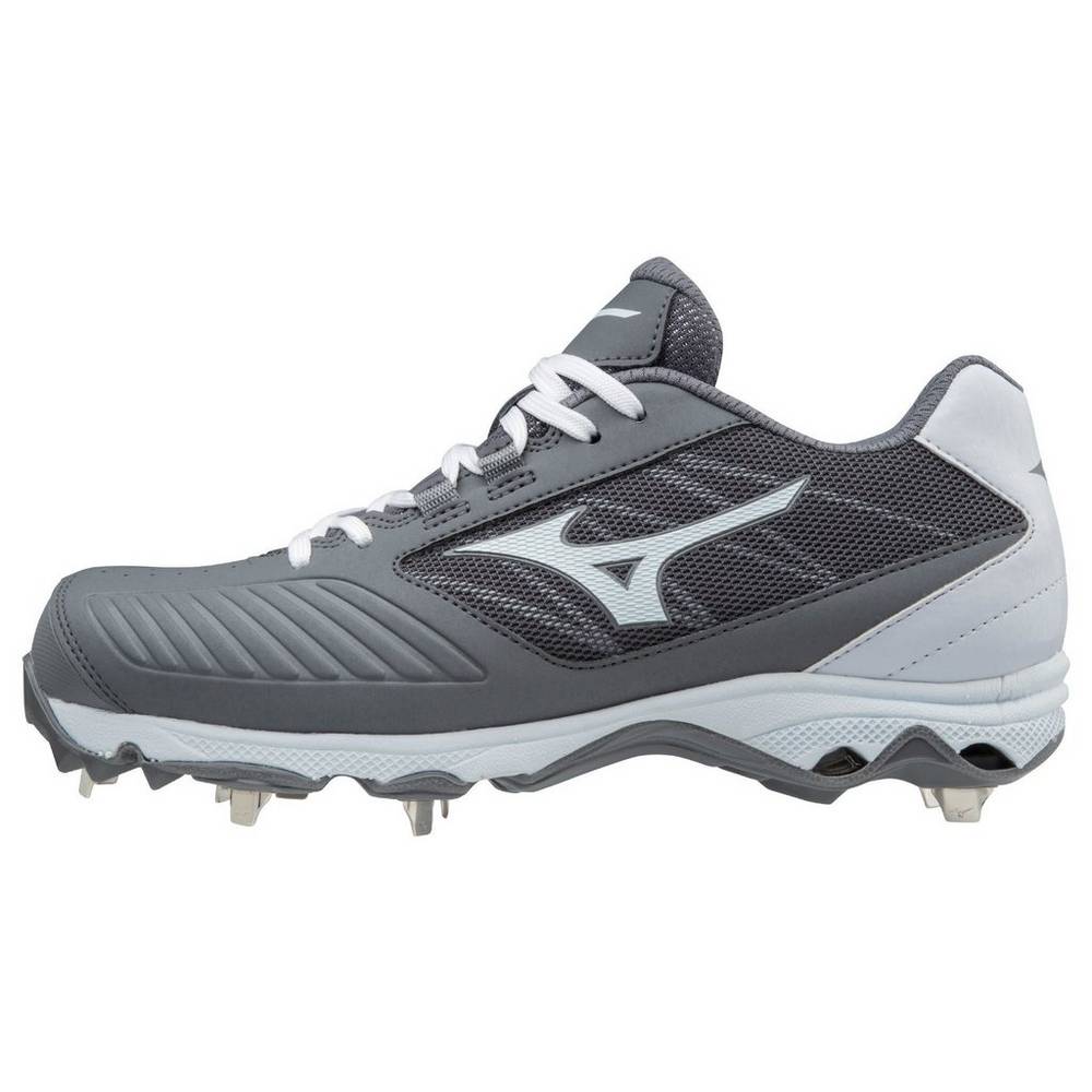 Tenis Softball Mizuno 9-Spike Advanced Sweep 4 Baixo Metal - Mulher - Cinzentas/Branco - KGRVB0813